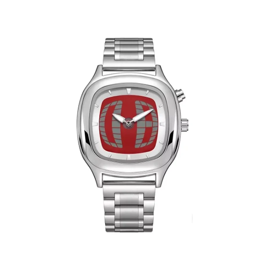 Reloj Y2K Cuadrado Rojo de Overtime Y2K