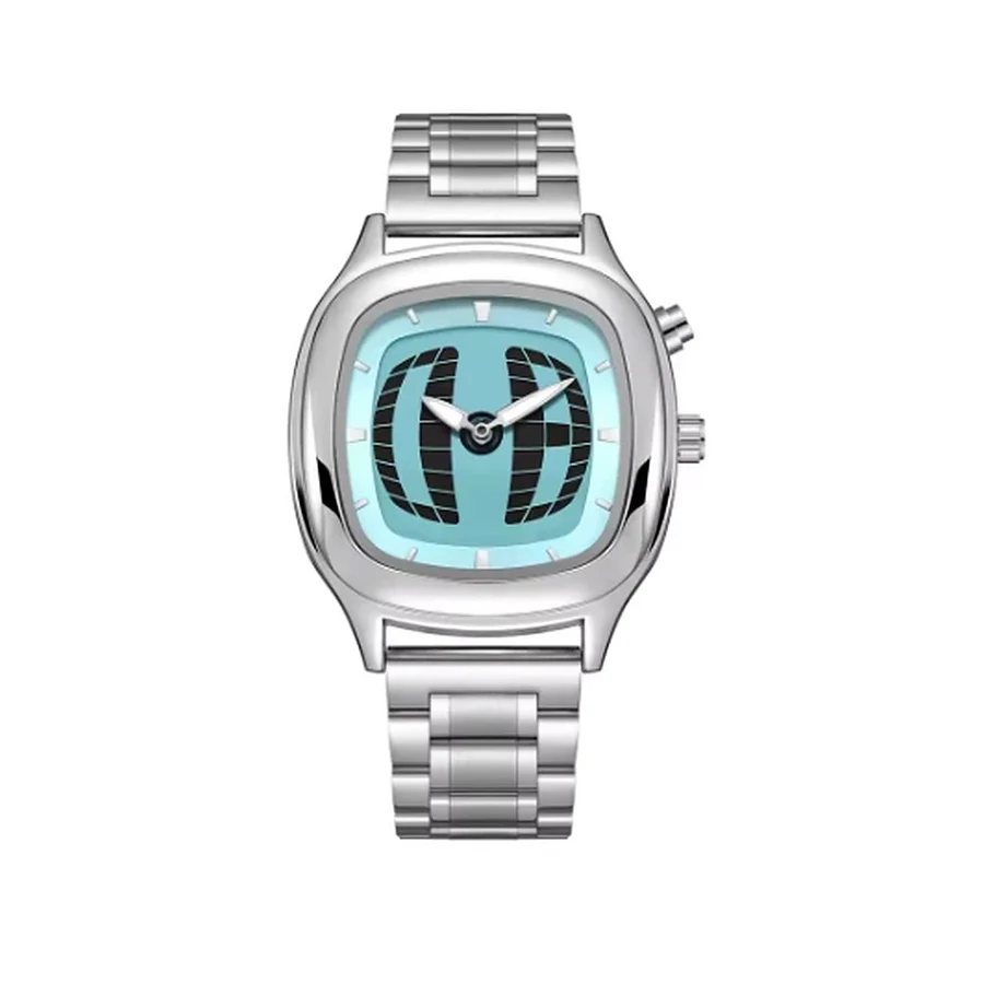 Reloj Y2K Cuadrado Turquesa de Overtime Y2K