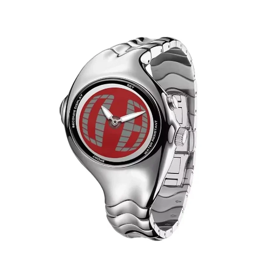 Reloj Y2K Curvo Rojo de Overtime Y2K