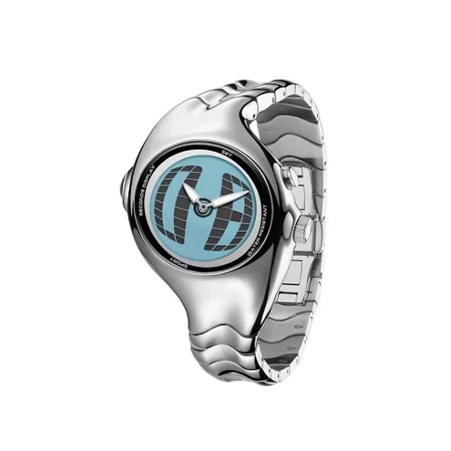 Reloj Y2K Curvo Turquesa de Overtime Y2K